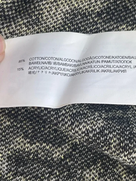 MINKPINK Black Multi Gold Metallic Lion Baroque Knit Sweater (XS) - Picture 13 of 14